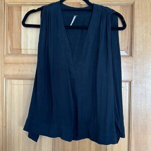 Free‎ People Black Flowy Tank